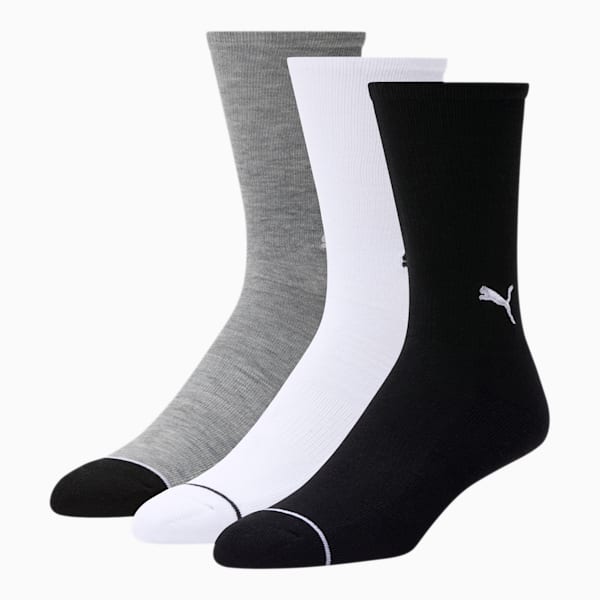 Men's Crew Socks [3 Pack], BLACK, extralarge